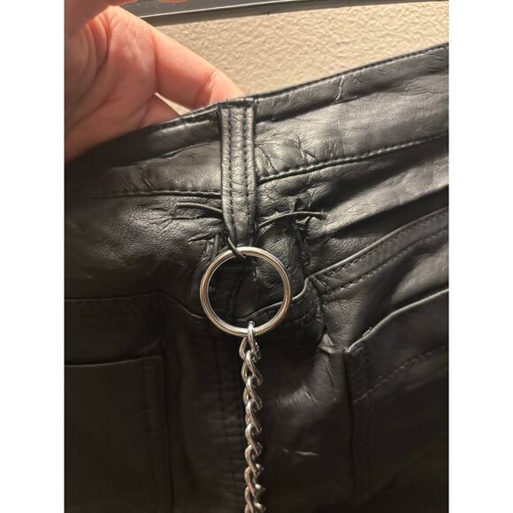 Tripp NYC flawed altered vegan leather black pants - Picture 12 of 13